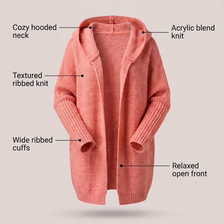 VALENTINA ROSSI LOOSE KNIT CARDIGAN