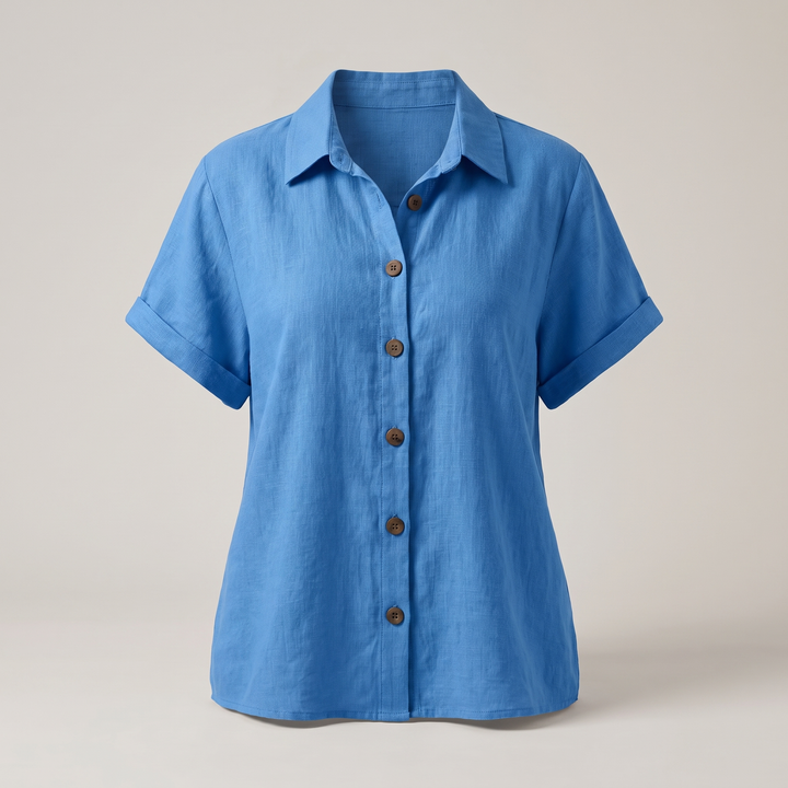 ZARA BUTTON FRONT BLOUSE