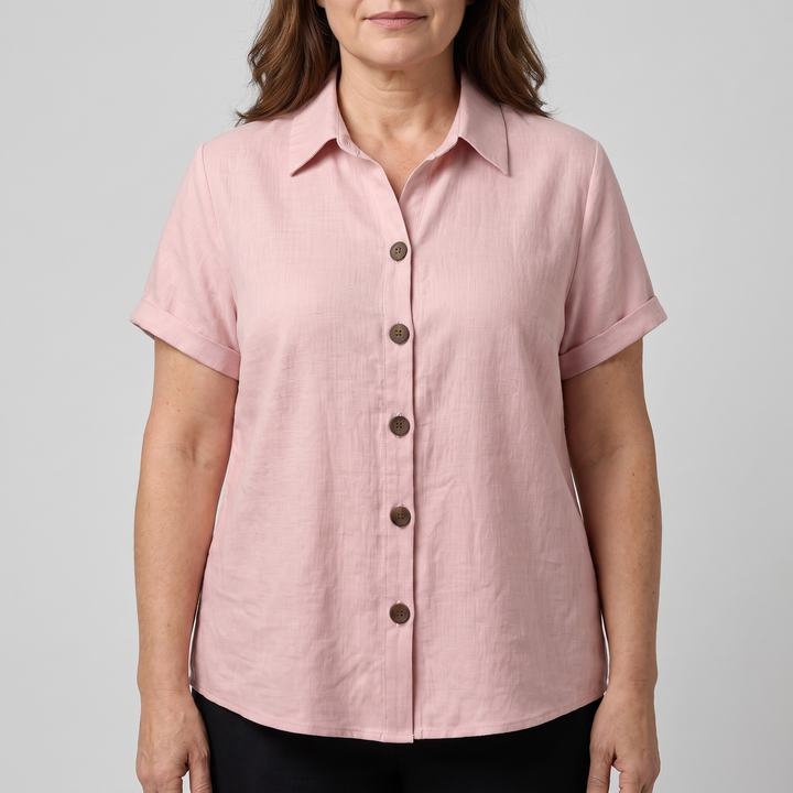 ZARA BUTTON FRONT BLOUSE