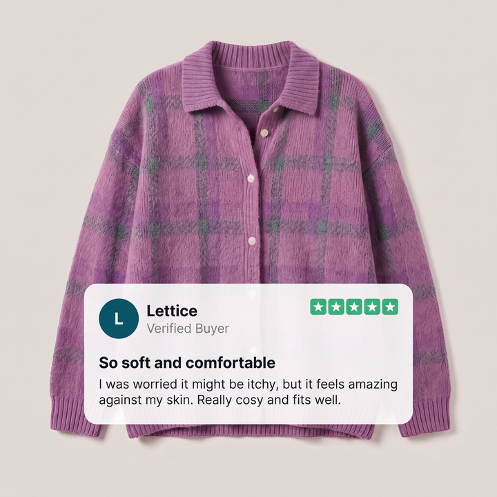 VIVIENNE RETRO CHECK SWEATER