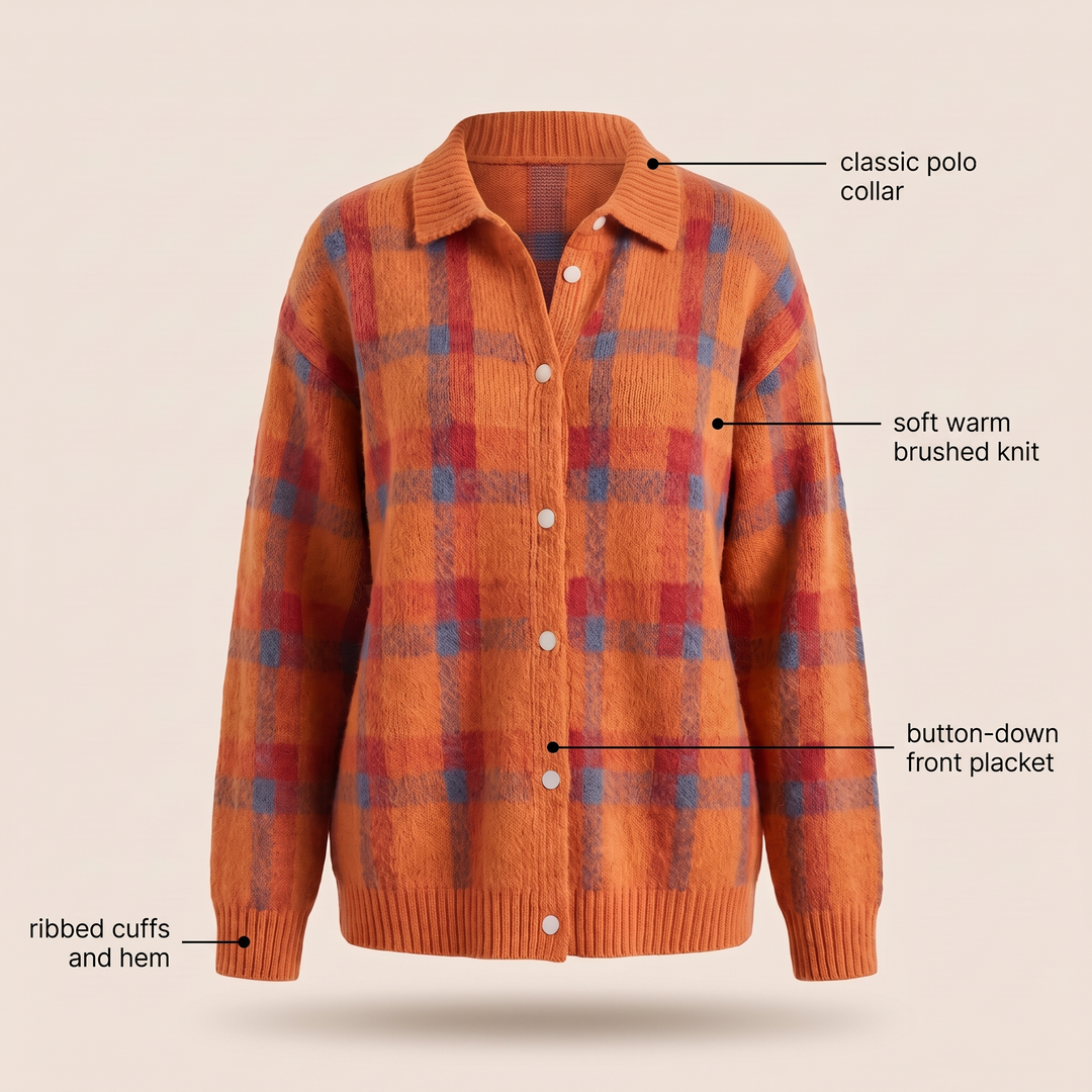 VIVIENNE RETRO CHECK SWEATER