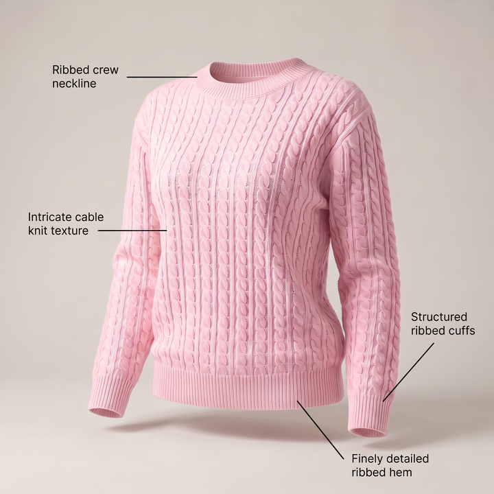 MARIELLE CABLE SWEATER
