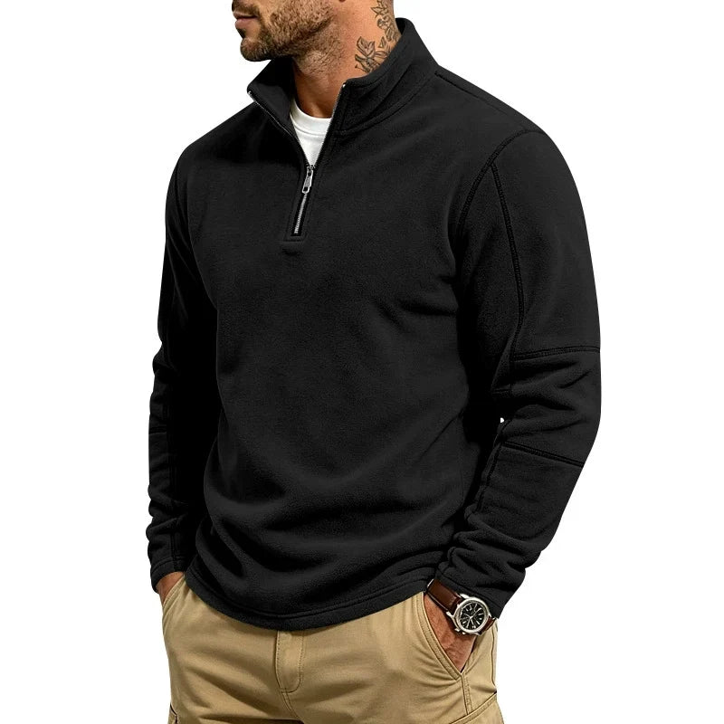 Freddie | Half-Zip Jumper with Stand Collar