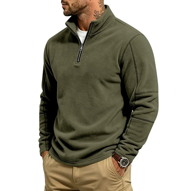 Freddie | Half-Zip Jumper with Stand Collar