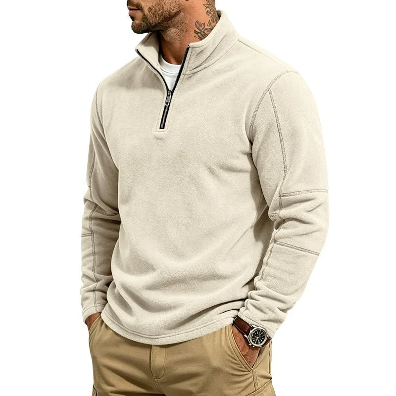Freddie | Half-Zip Jumper with Stand Collar