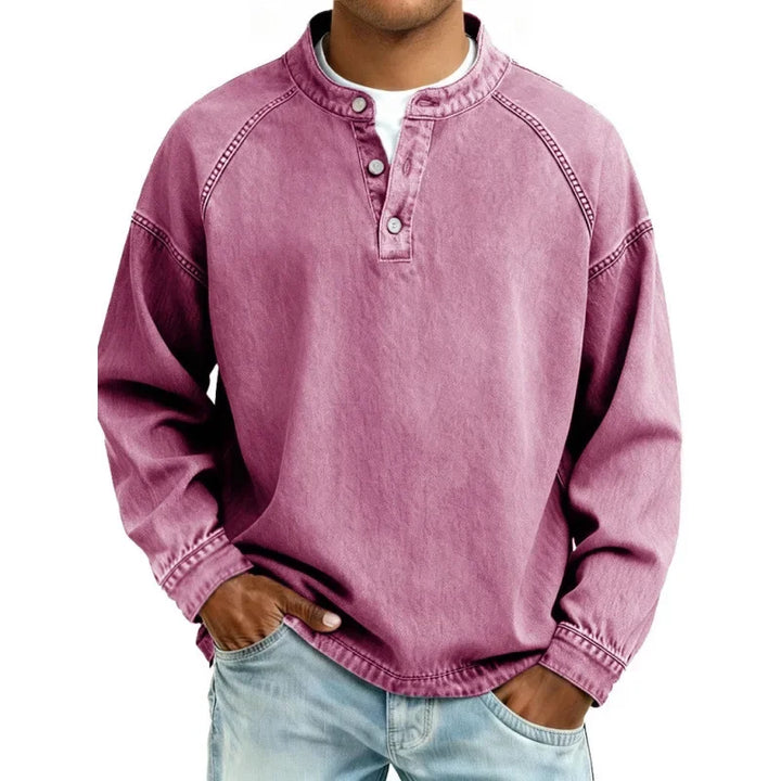 Stanley | Vintage Henley Denim Shirt