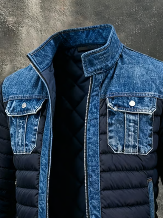 Oliver | Quilted Denim Hybrid Jacket