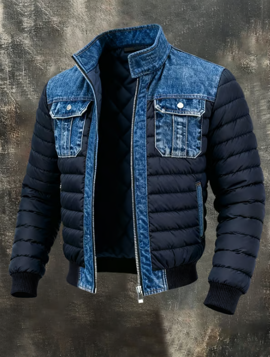 Oliver | Quilted Denim Hybrid Jacket