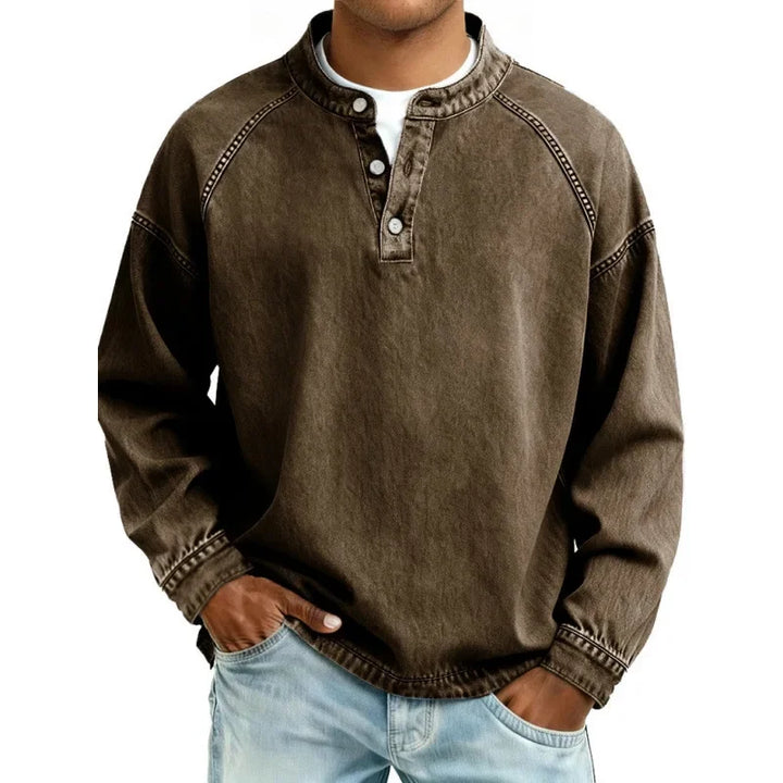Stanley | Vintage Henley Denim Shirt