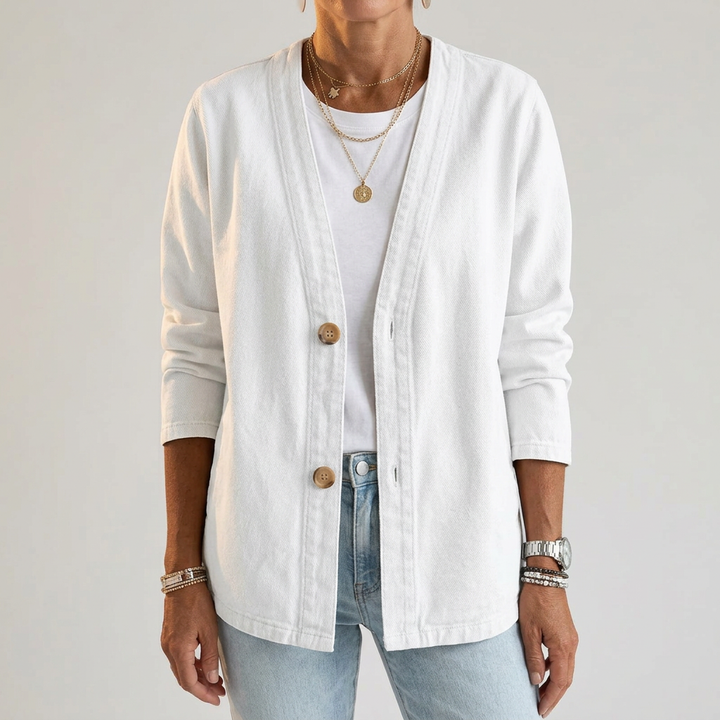 AILSA RELAXED DENIM CARDIGAN