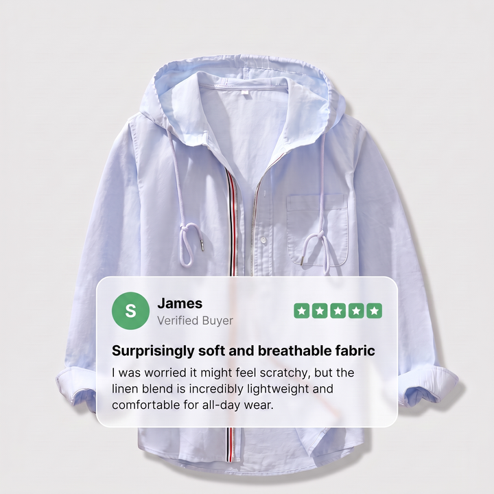 CASA LINEN HOODIE