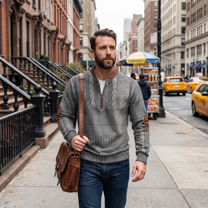 Henry™ | Retro Zip-Up Jumper