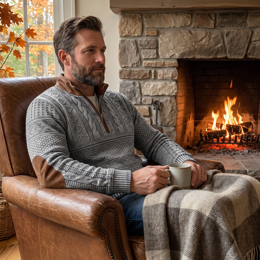 Henry™ | Retro Zip-Up Jumper
