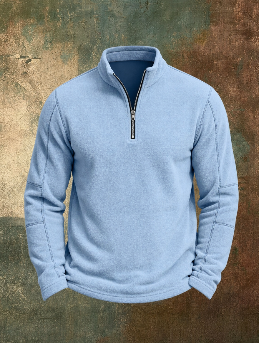 Freddie | Half-Zip Jumper with Stand Collar