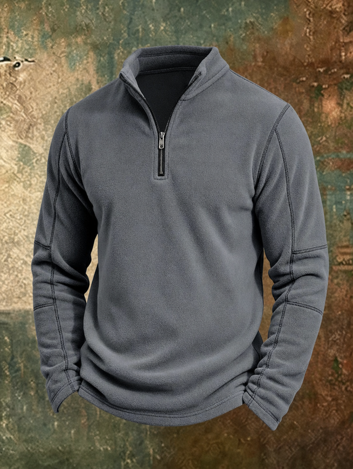 Freddie | Half-Zip Jumper with Stand Collar