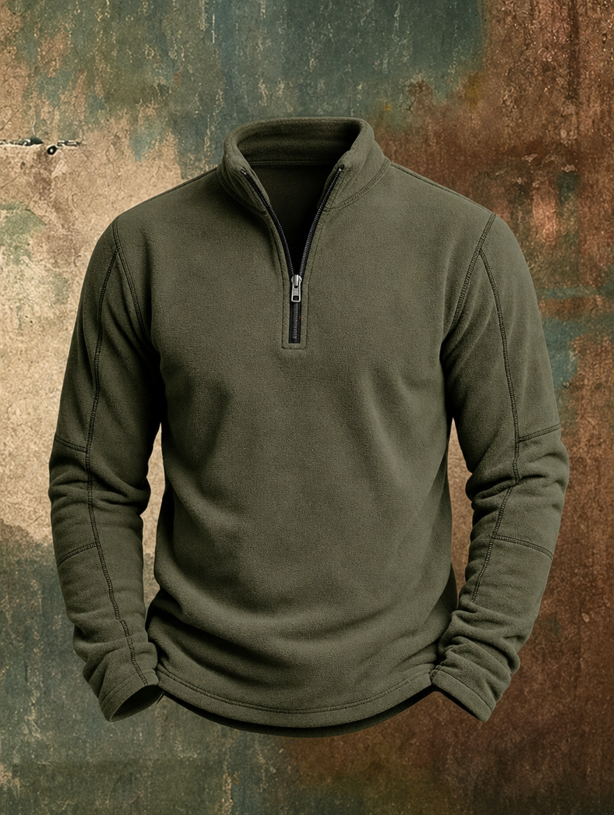 Freddie | Half-Zip Jumper with Stand Collar
