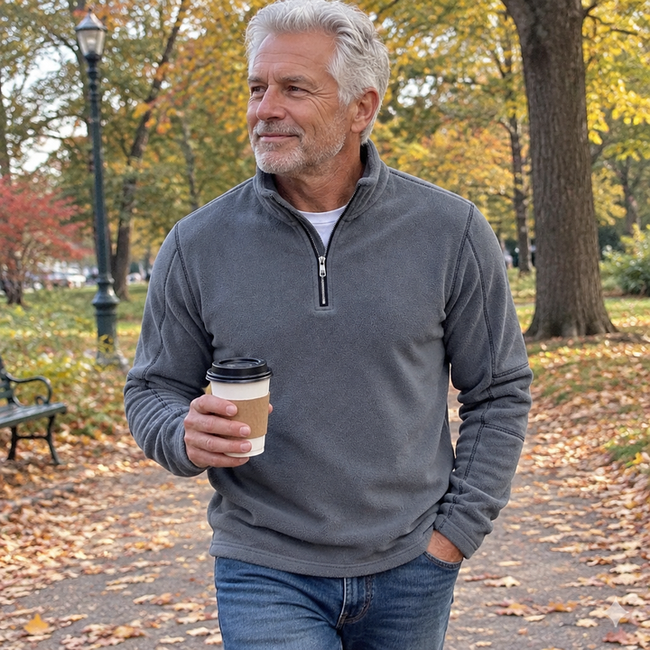 Freddie | Half-Zip Jumper with Stand Collar