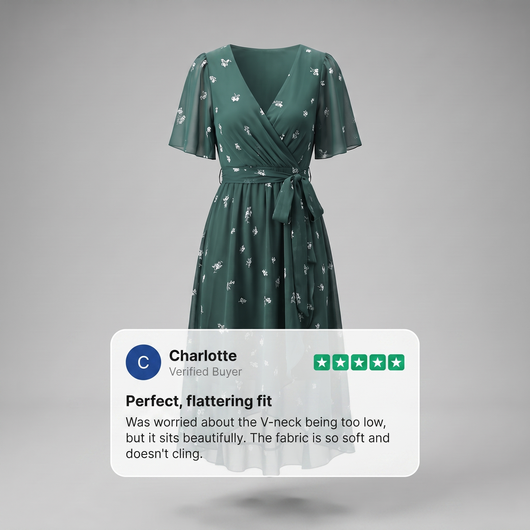LUNETH FLUID V DRESS