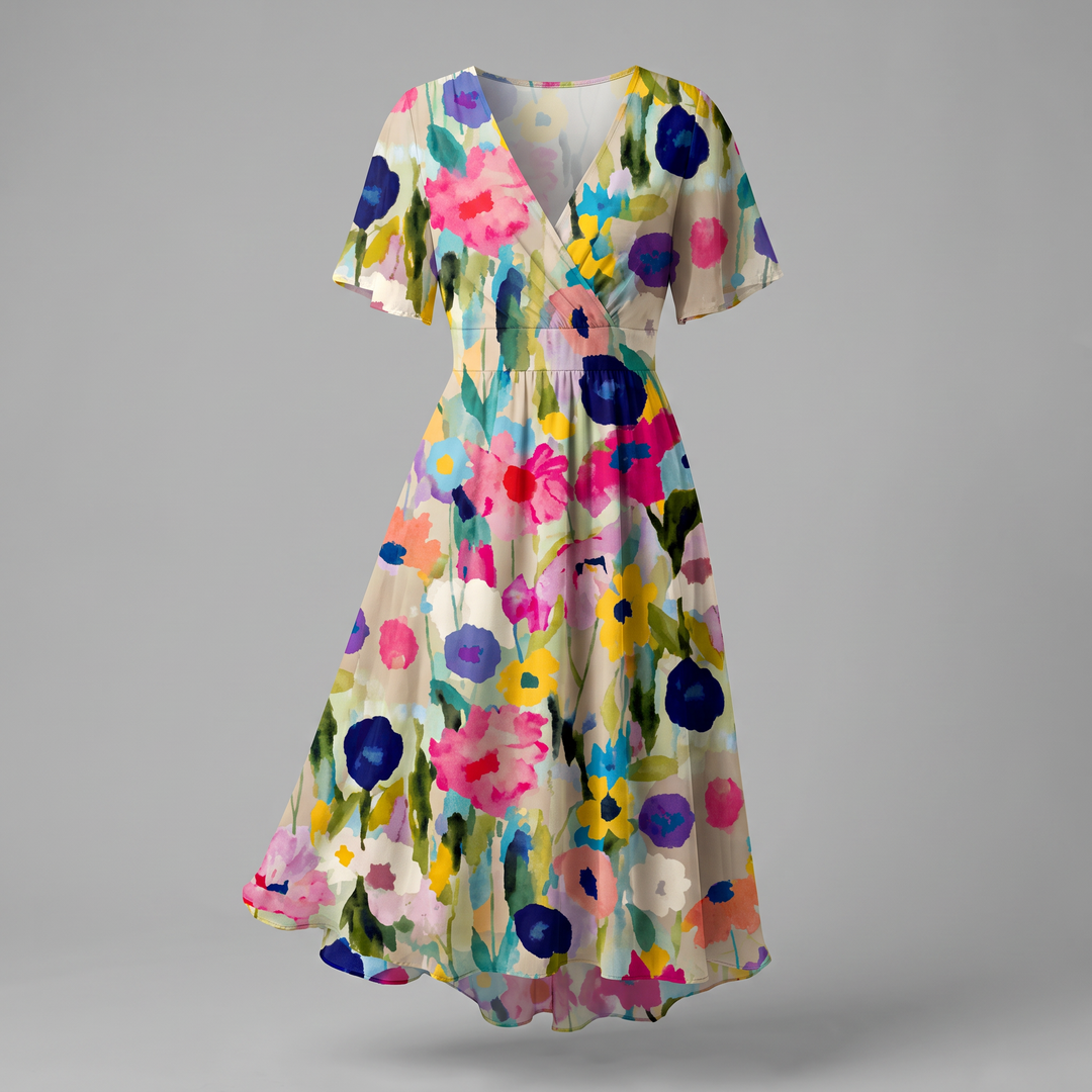 LUNETH FLUID V DRESS