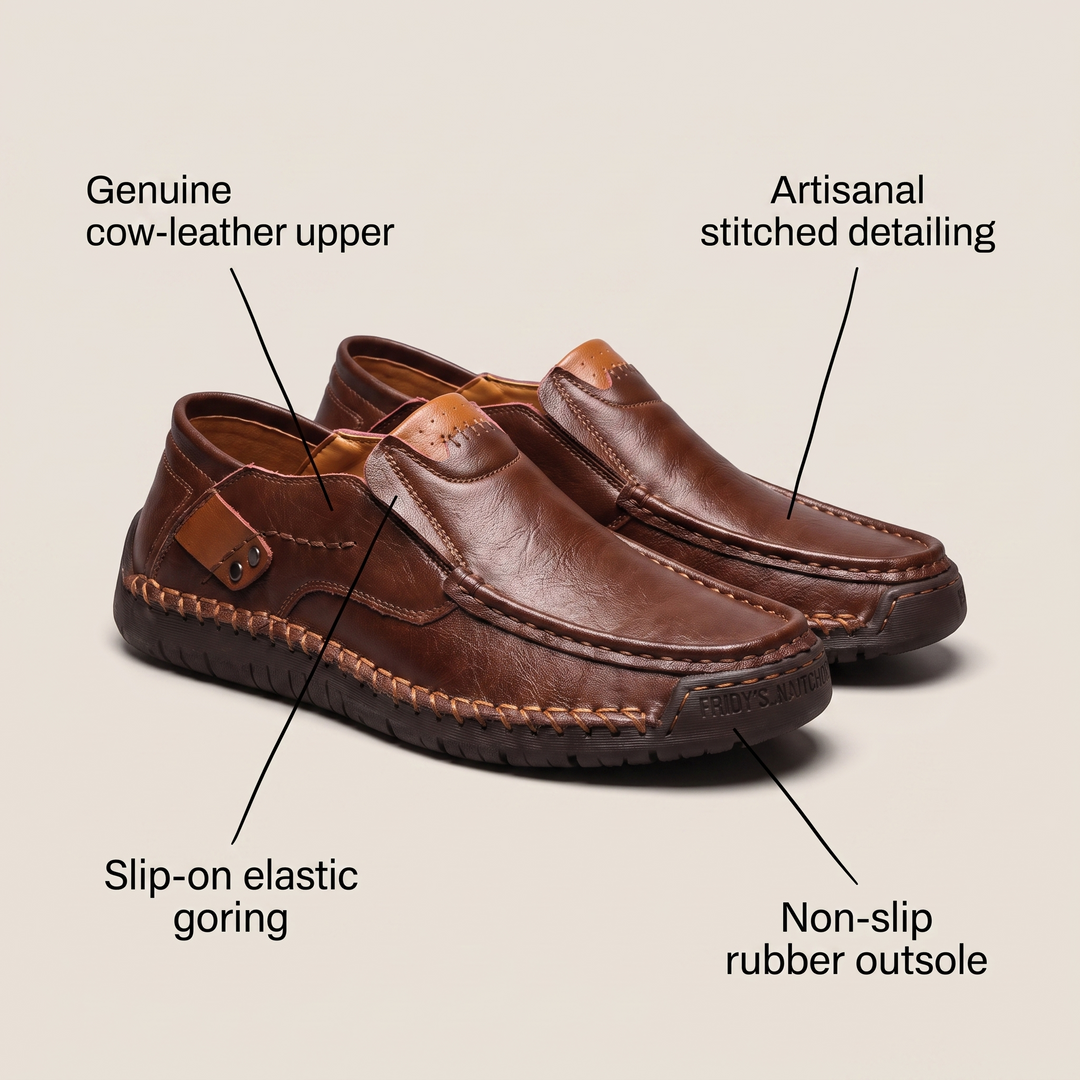 MILAN LEATHER LOAFER SLIP-ON