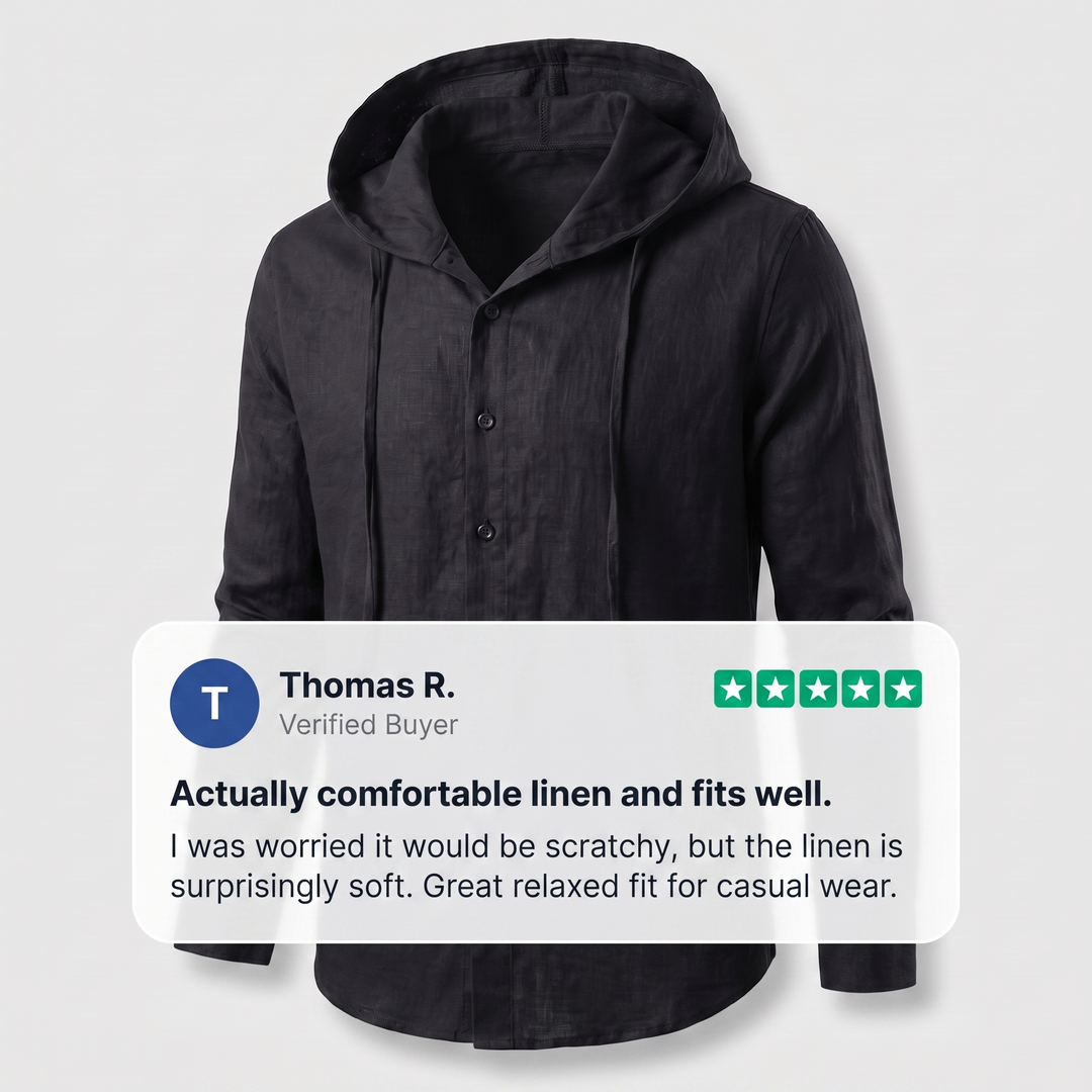 NOVA LINEN HOODIE